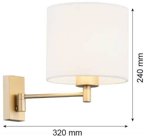 Lampă de perete DOLCE 1xE27/15W/230V Argon 8370