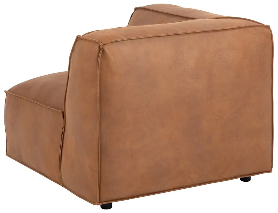 Modul pentru canapea maro coniac (colț stânga) Fairfield Kentucky – Bonami Selection