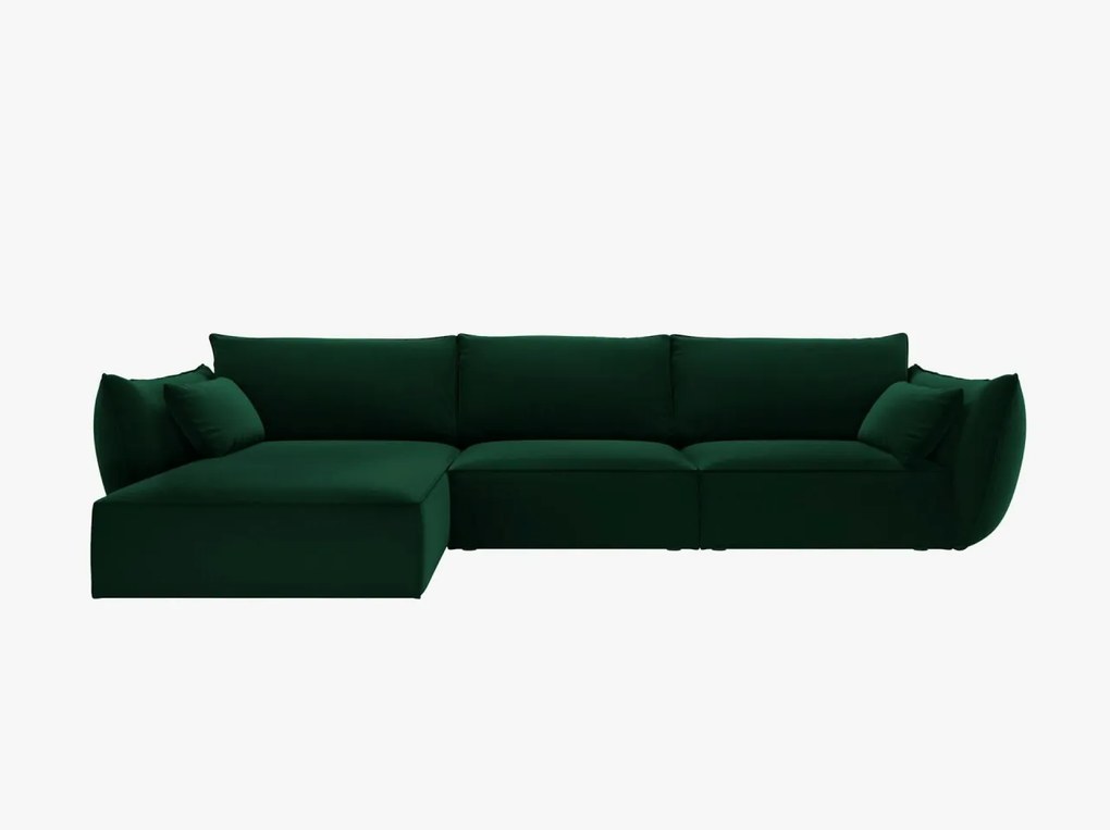 Coltar 4 locuri Kaelle catifea L308 cm