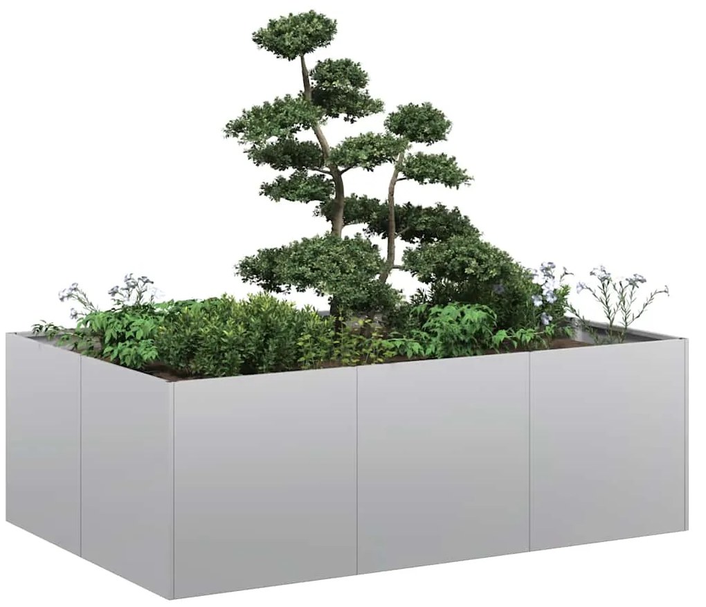 vidaXL Jardinieră 120x80x40 cm oțel galvanizat