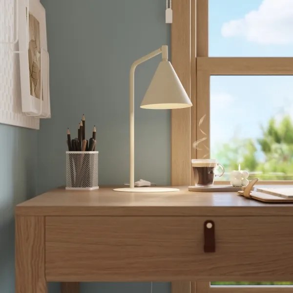 Sollux SL.2569 - Lampă de masă NOX 1xE14/10W/230V crem