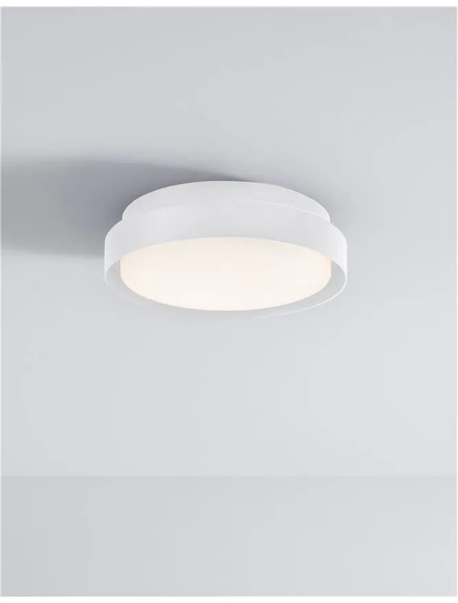 Plafoniera LED pentru iluminat exterior design modern slim IP65 OLIVER alba