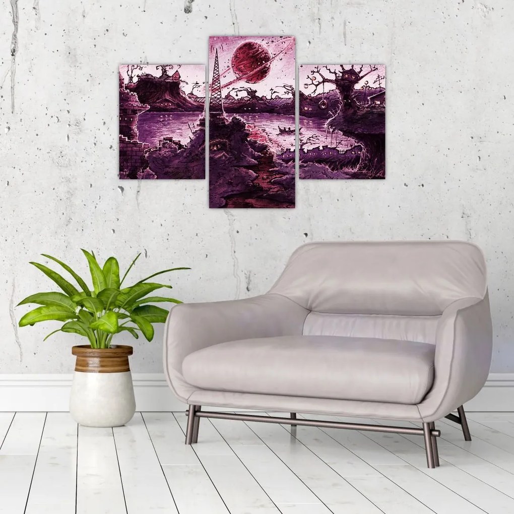 Tablou - Sat fermecat (90x60 cm)