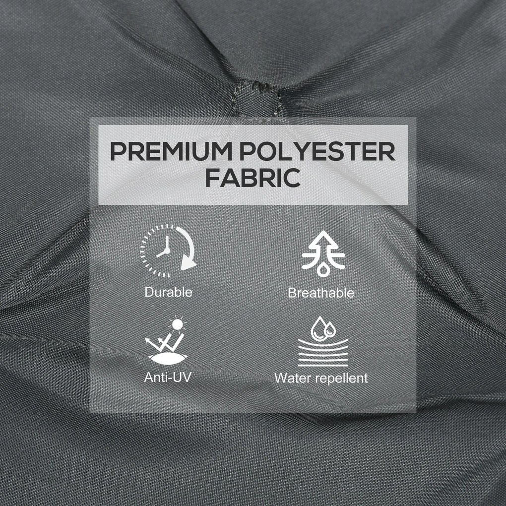 Outsunny Set de Două Perne pentru Scaune de Exterior - Gri | Aosom Romania