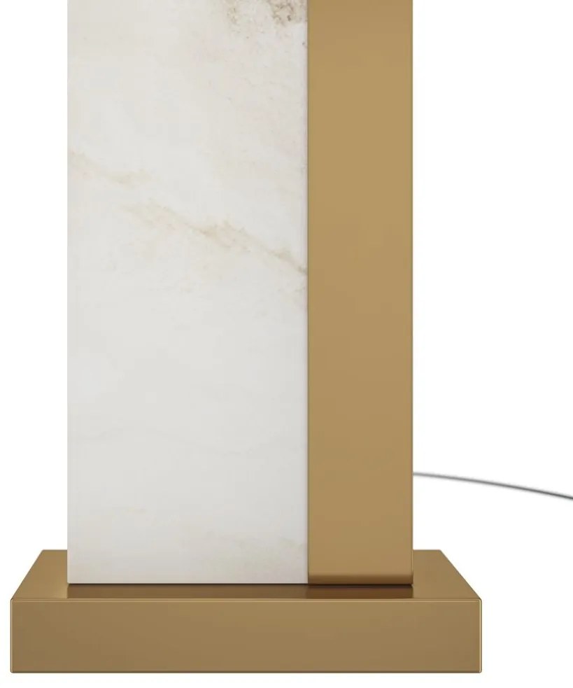 Veioza, lampa de masa design modern Bianco alama, alb 45cm
