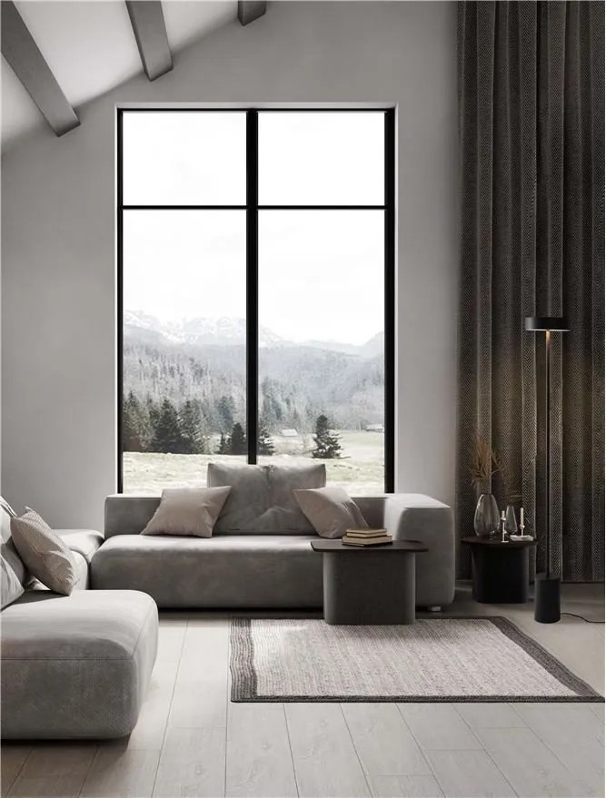 Lampadar/Lampa de podea LED stil minimalist THEA negru