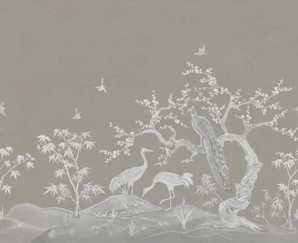 Tapet Chinoiserie Lace, Natural Beige, Rebel Walls