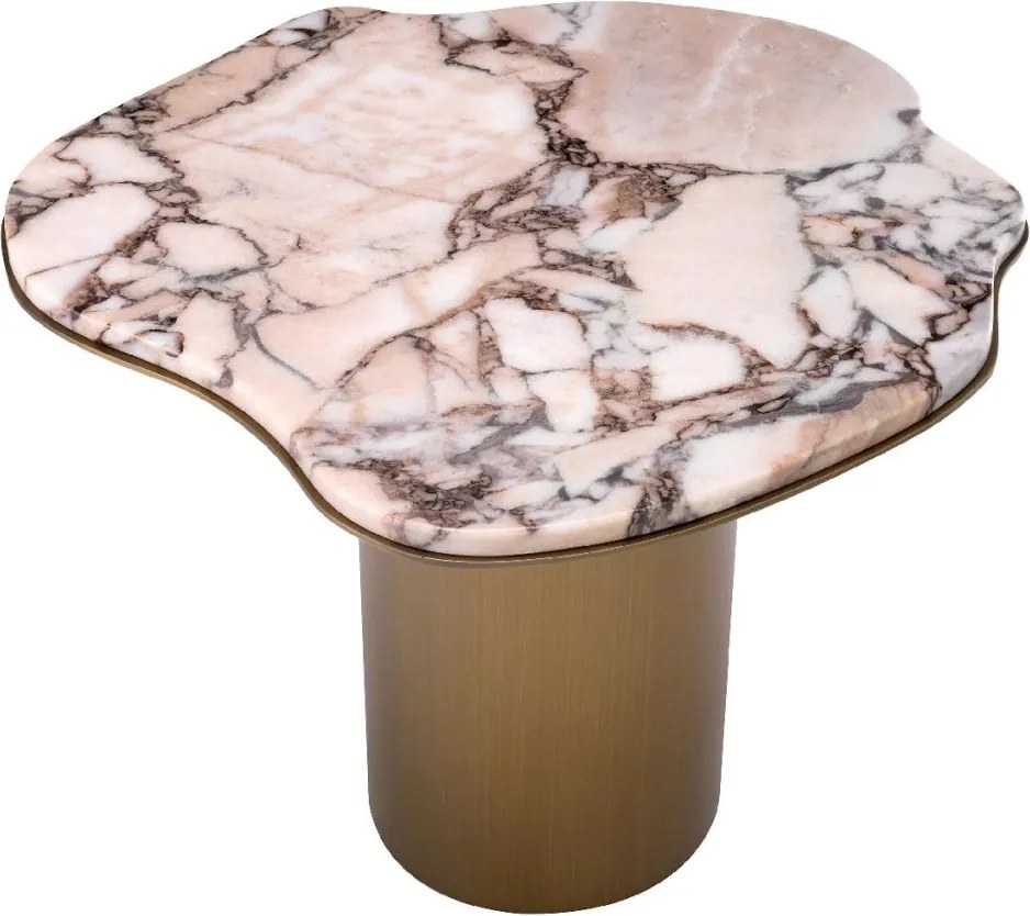 Masuta laterala design LUX cu blat din marmura Shapiro