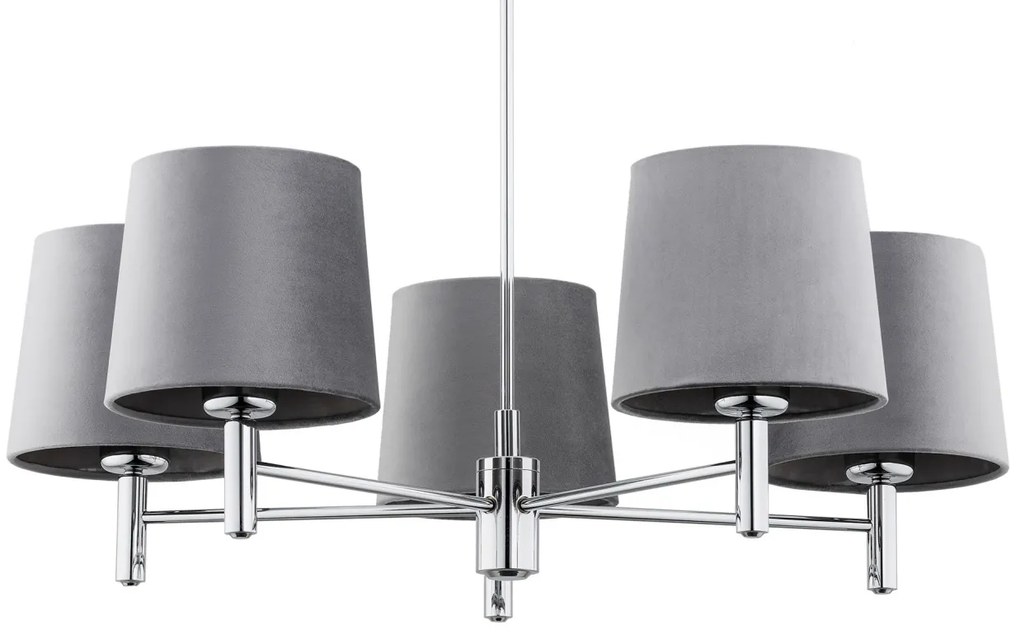 Candelabru modern design elegant BOLZANO 5L gri