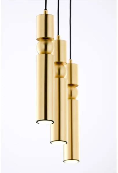 Lustră pe cablu Jupiter 2010 ALAS 3xGU10/10W/230V auriu