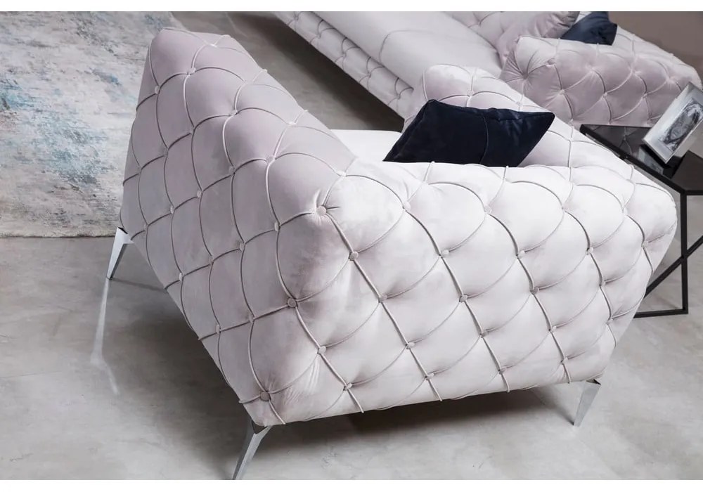 Fotoliu gri deschis Como – Artie