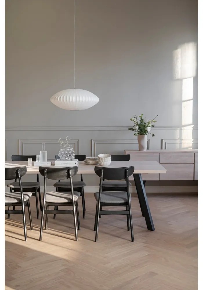 Scaune de dining negre 2 buc. Rodham - Rowico