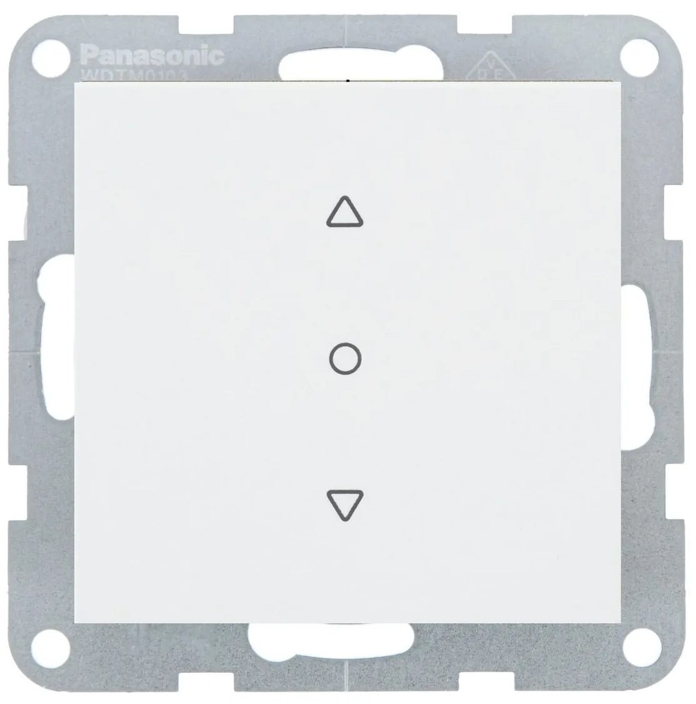 Intrerupator jaluzele 10A, IP20, Alb, Panasonic Karre Plus 55