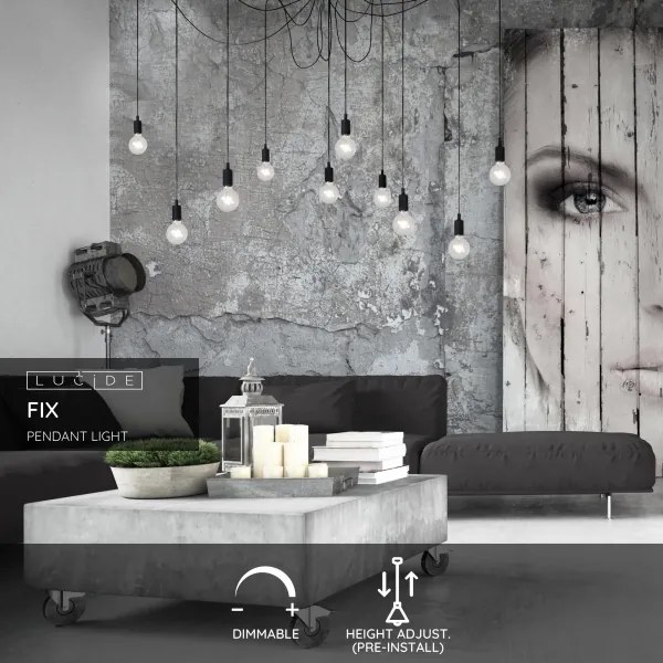 Lucide 08408/10/30 - Lampă suspendată FIX MULTIPLE 10xE27/60W/230V