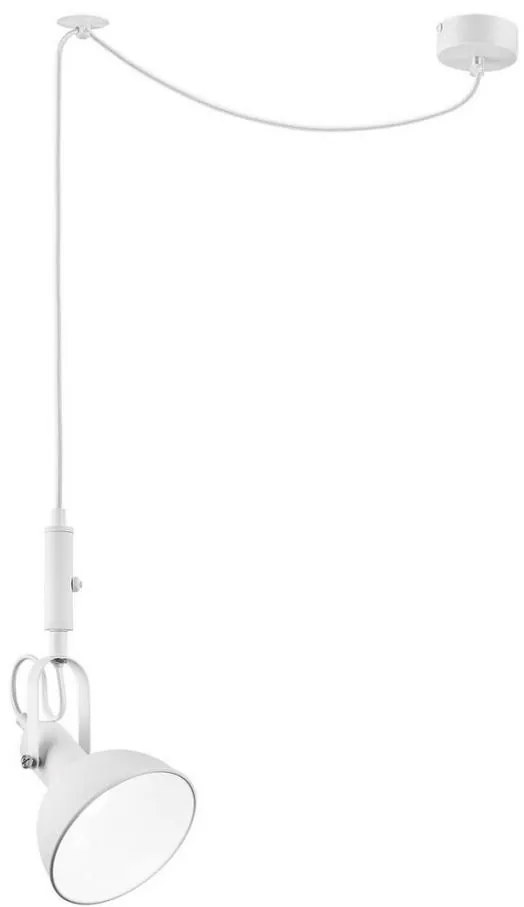 Lustr IRMA pe cablu 1xE14/28W/230V alb