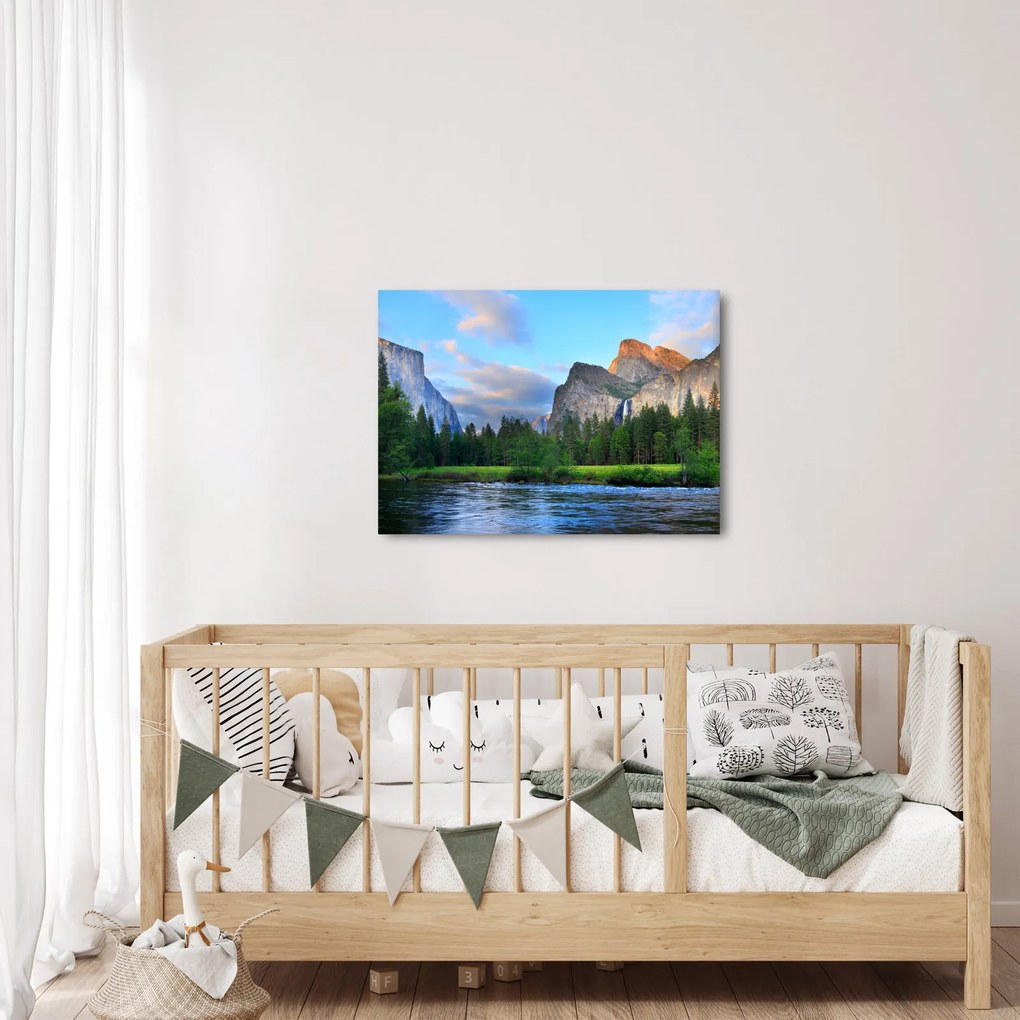 Tablou cu peisaj montan sălbatic (70x50 cm)