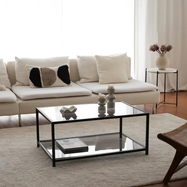 Măsuță de cafea ASTROSEHPA 40x90 cm neagră