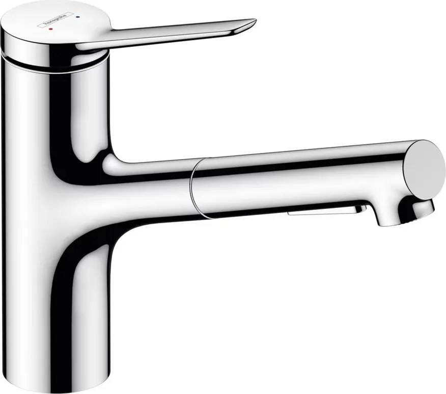 Baterie bucatarie cu dus extractibil Hansgrohe Zesis M33 monocomanda crom lucios