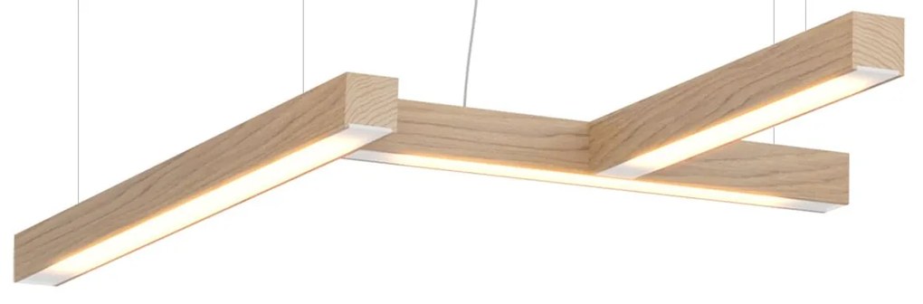 Lampă suspendată LED40 în forma cifrei 4, mai multe variante - TUNTO Model: stejar