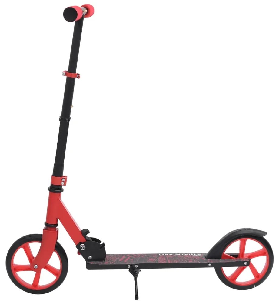80261 vidaXL Scuter copii cu 2 roți, cu ghidon reglabil, roșu