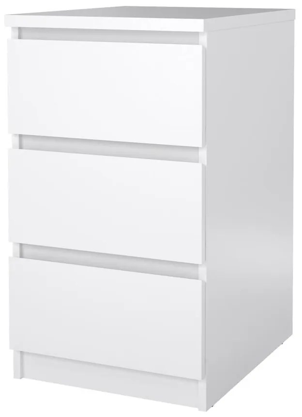 Comodă Simplicity 40 x 50 x 70 cm, alb lucios