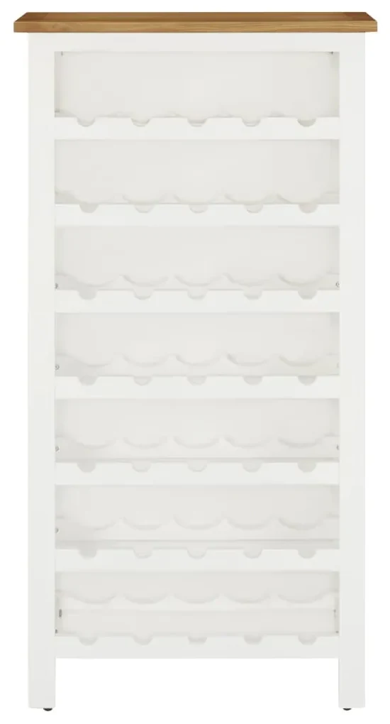 289220 vidaXL Dulap de sticle de vin, 56 x 32 x 110 cm, lemn masiv de stejar