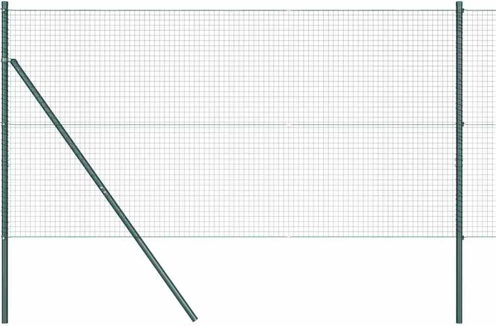 vidaXL Stâlp de gard. Verde