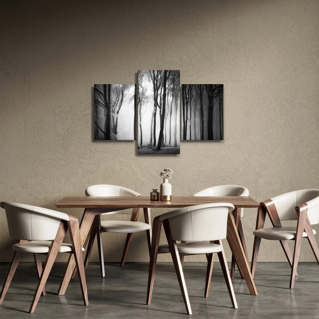 Tablou - Lup în pădurea întunecată (90x60 cm)