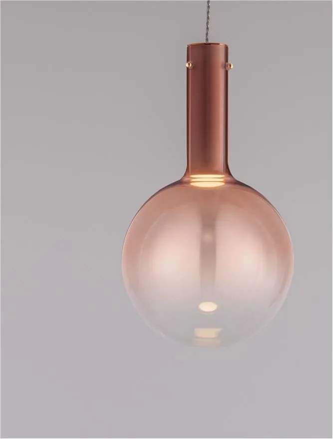 Pendul LED stil modern NOSTOS roz