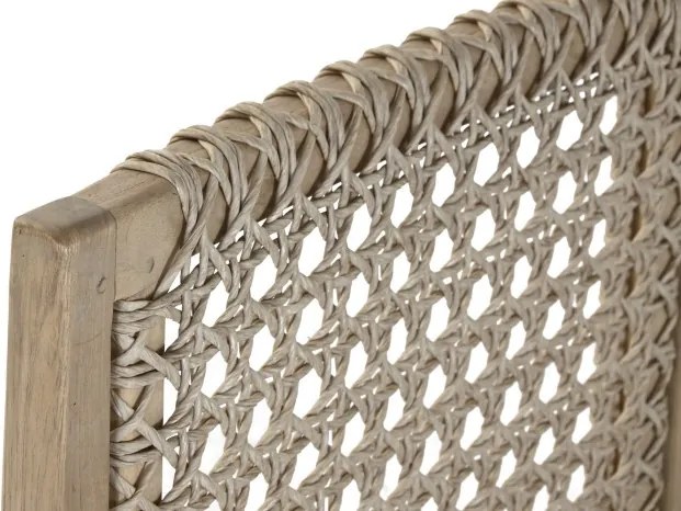 Fotoliu tip scaun din lemn de tec, "Rope"