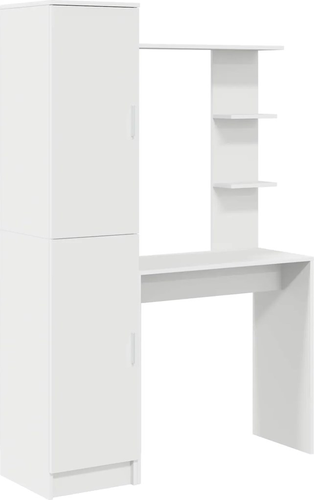 vidaXL Birou 2 pcs Alb