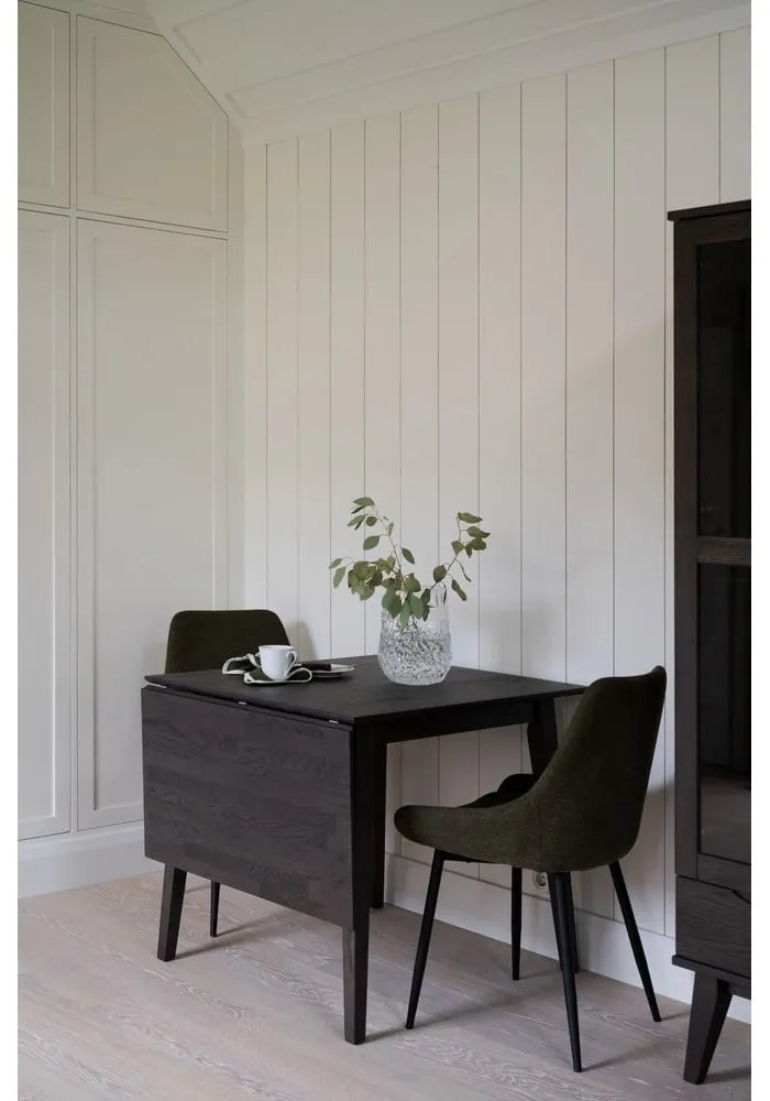 Masă de dining extensibilă din lemn masiv de stejar 80x80 cm Filippa - Rowico