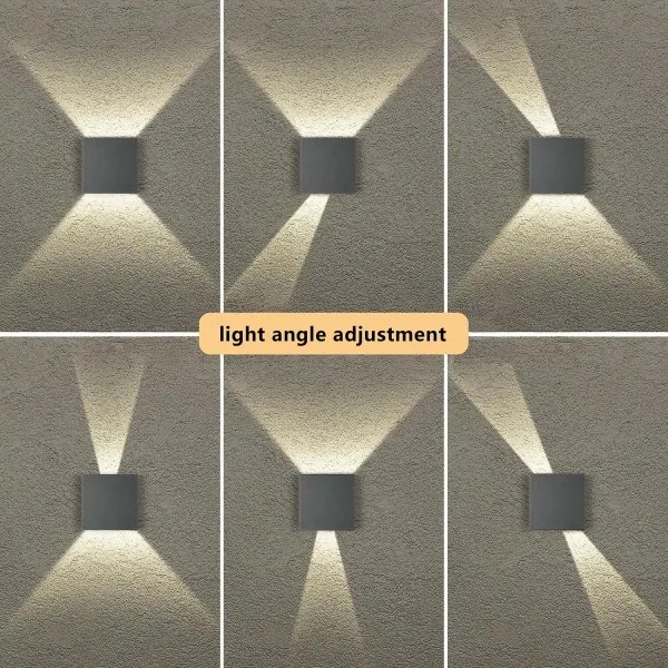 Brilagi - Aplica LED de exterior DOUBLERAY LED/4W/230V antracit IP65