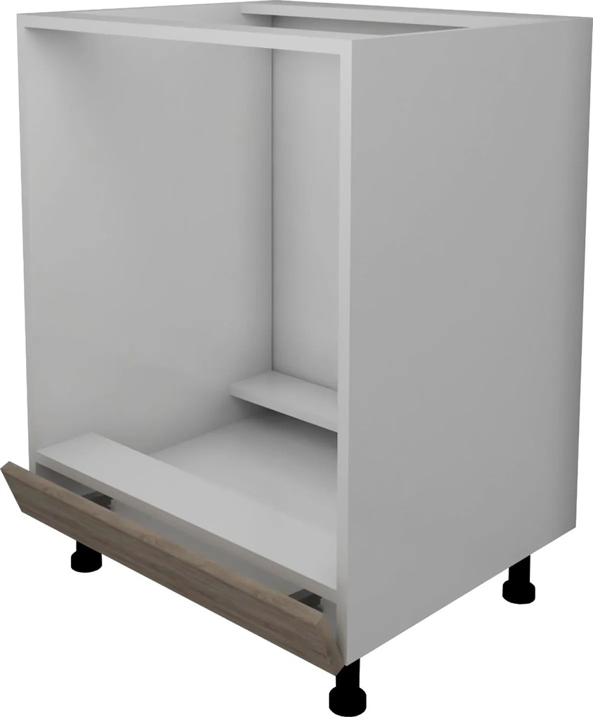 Corp Cuptor Lecce, Stejar Sonoma Inchis/Alb, 60 x 50 x 80 cm
