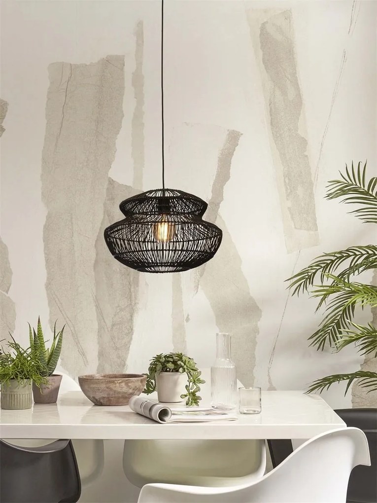 Lustra/Pendul eco din ratan Zanzibar round 40cm, bl