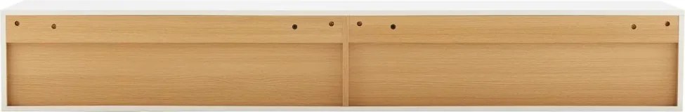 Comoda TV suspendata LOFT 200cm alb/ natur