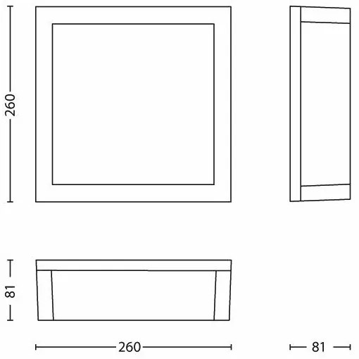 Plafonieră de exterior SKIES 2xE27/14W/230V IP44 antracit Philips