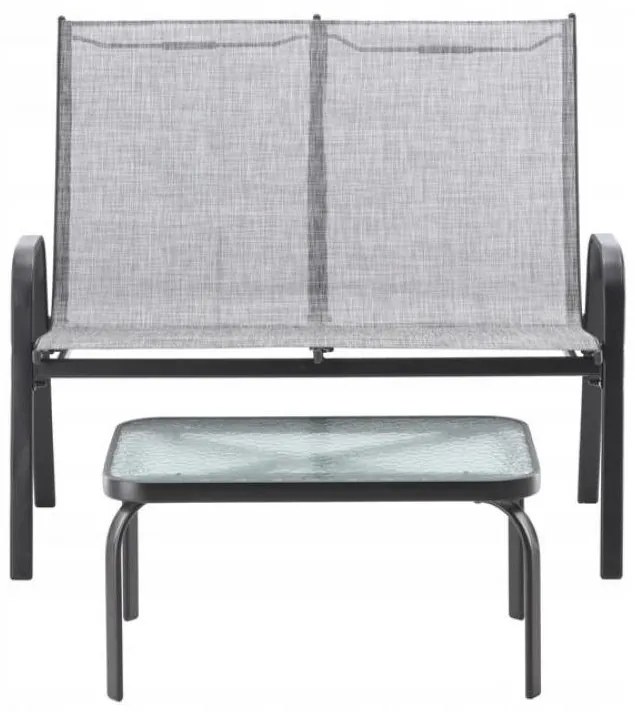 Set mobilier de grădină Bissi (gri) (pentru 4 persoane). 1096315