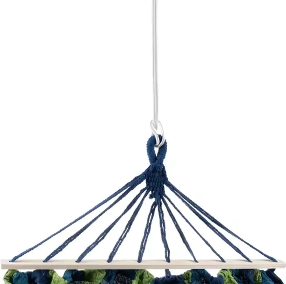 Hamac albastru-verde HAMARI pentru 2 persoane 260x160 cm
