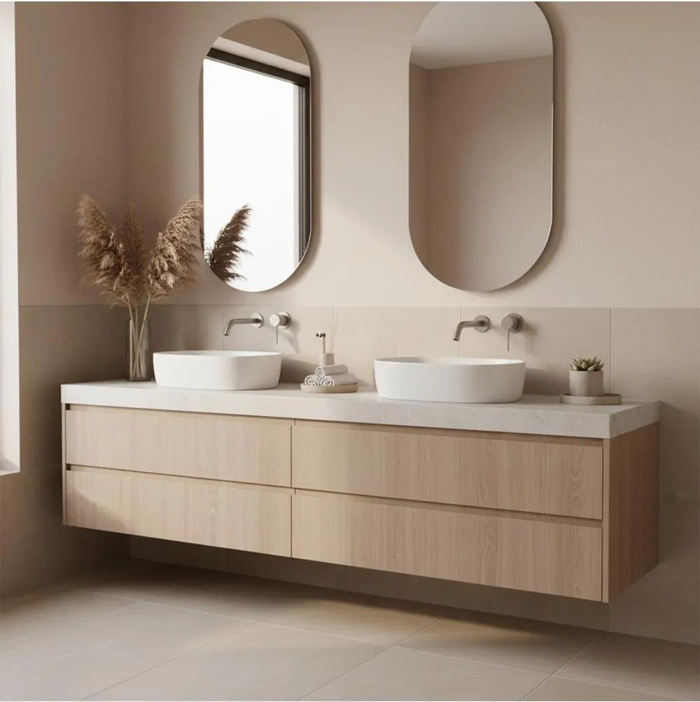 Baterie lavoar incastrata Rea Clif crom periat