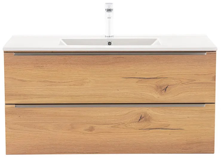 Dulap inferior Vario Trim 100 cu lavoar stejar-stejar