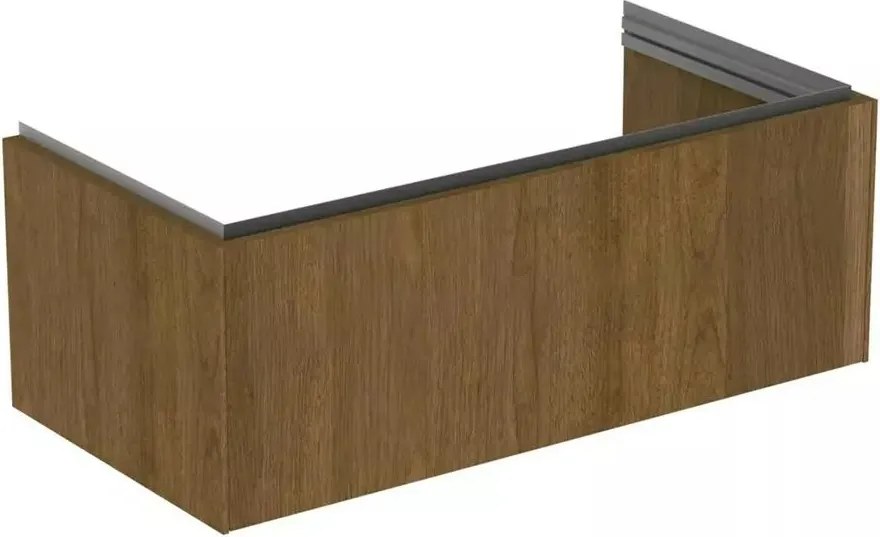 Dulap baza suspendat Ideal Standard Atelier Conca 1 sertar finisaj nuc inchis 100 cm