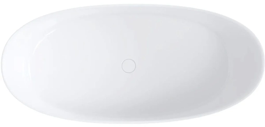 Omnires Neo M+ cada freestanding 158x72 cm ovala alb NEO158SWWBP