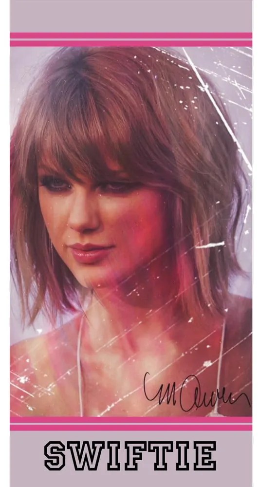 Prosop pentru copii, roz, din bumbac 70x140 cm Swiftie – Jerry Fabrics