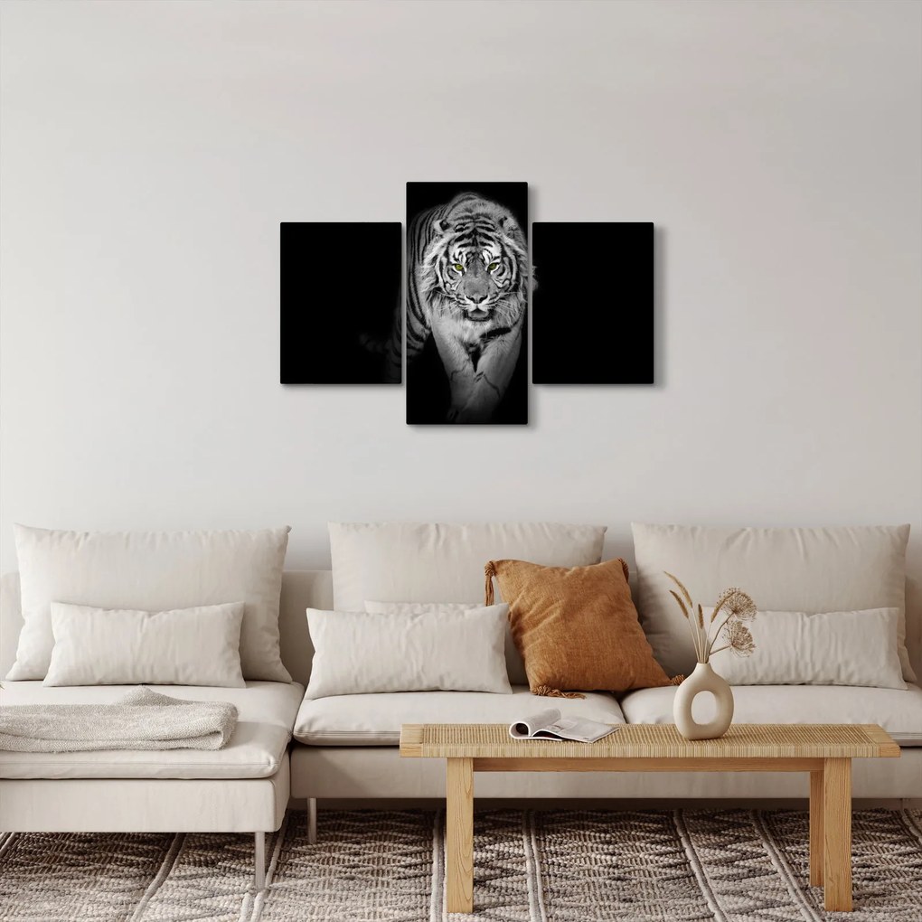 Tablou - Tigru cu ochi galbeni (90x60 cm)