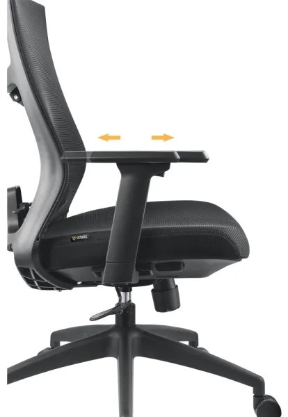 Scaun de birou negru Yenkee