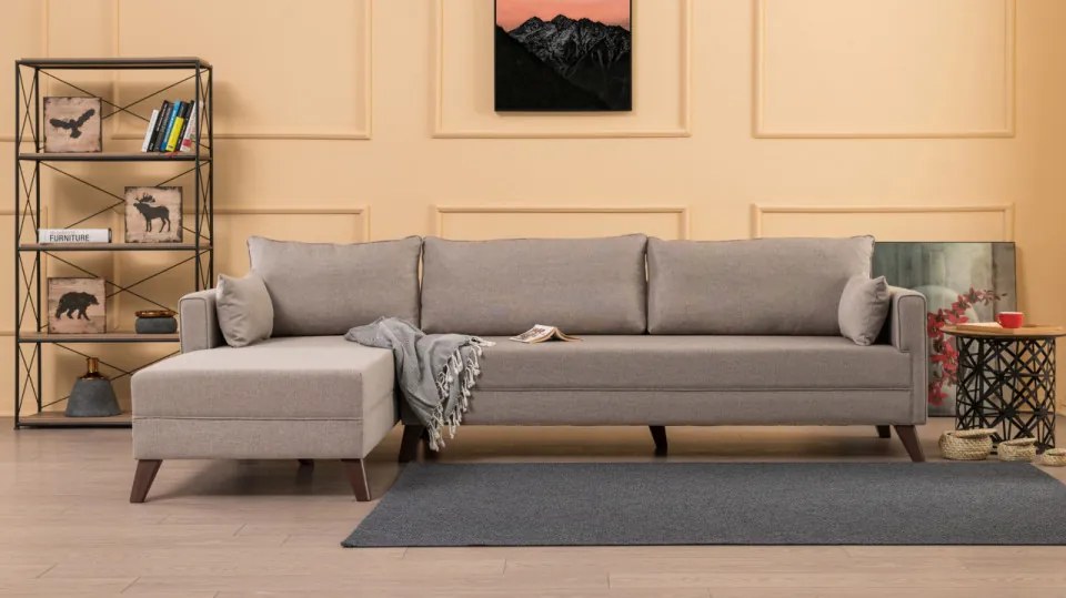 Coltar Bella Corner Sofa Left 1, Crem