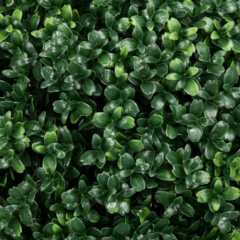HOMCOM Buxus artificial set de 2, realist, rezistent la intemperii, ușor de întreținut, 70 cm | Aosom Romania