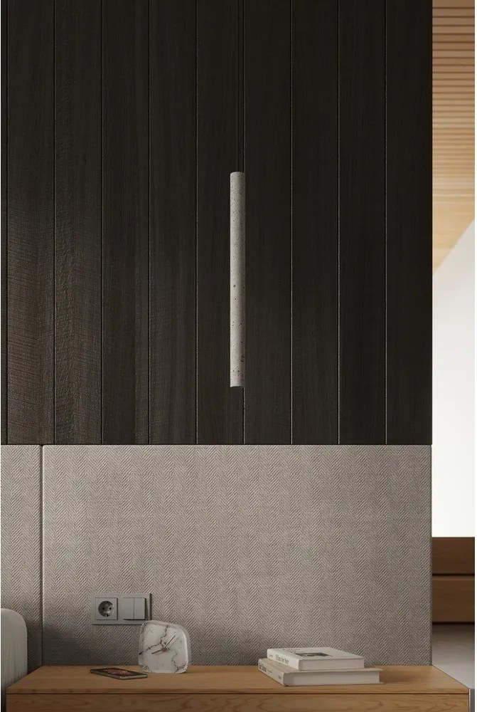 Lustră gri din beton ø 19,5 cm Fideus – Sollux