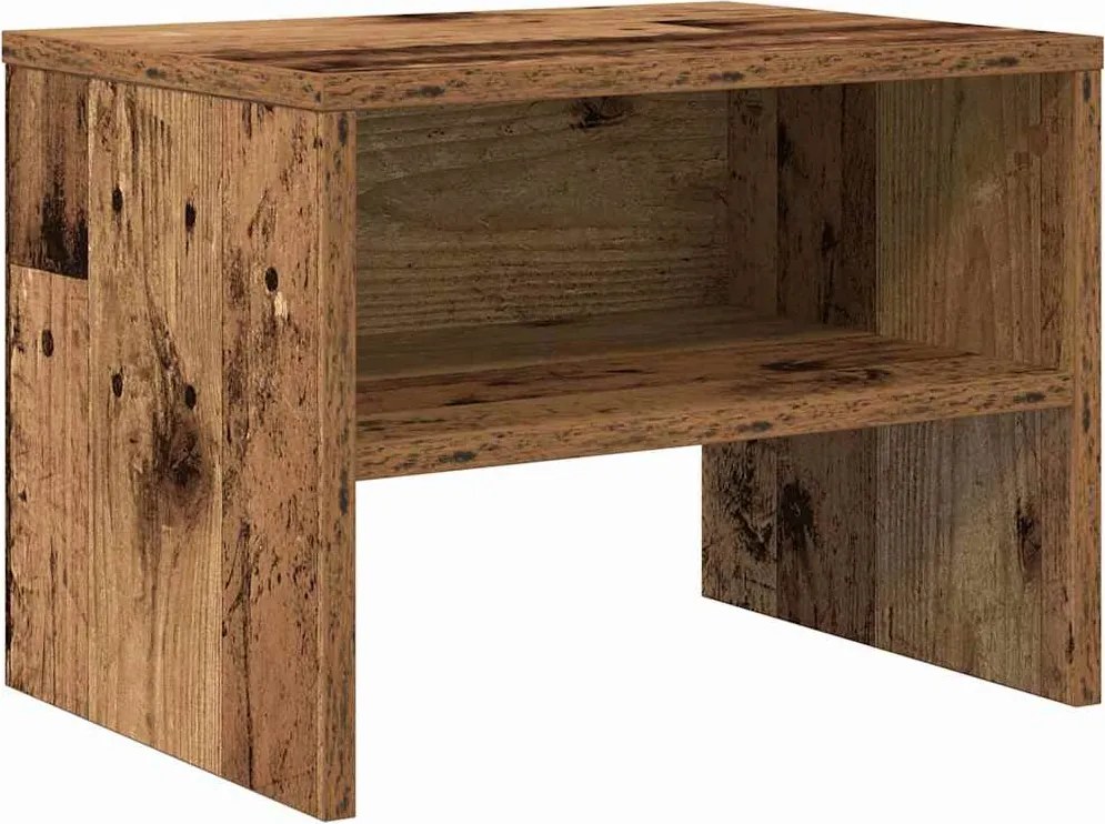 vidaXL Dulap de noapte Lemn vechi 40 x 40 x 30 cm Lemn compozit